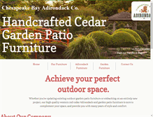 Tablet Screenshot of chesapeake-bay-adirondack.com